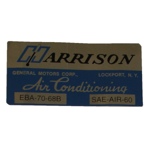 Air Conditioner Evaporator Box Decal