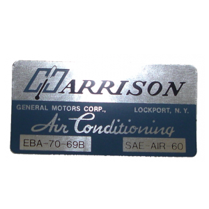 Air Conditioner Evaporator Box Decal