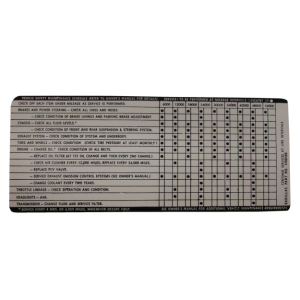 Glove Box Door Decal - Vehicle Safety