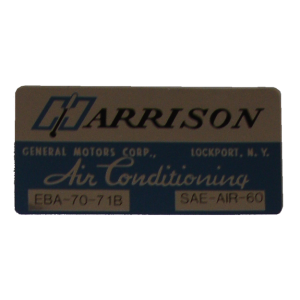 Air Conditioner Evaporator Box Decal