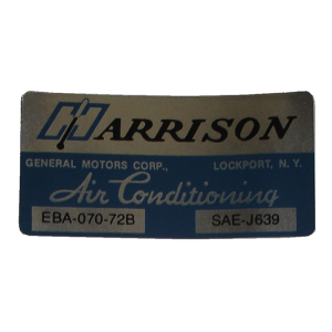 Air Conditioner Evaporator Box Decal