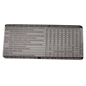 Glove Box Door Decal - Vehicle Safety