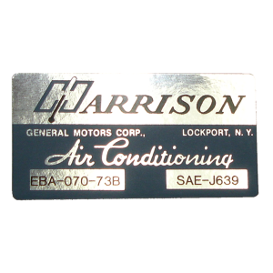 Air Conditioner Evaporator Box Decal