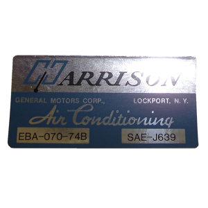 Air Conditioner Evaporator Box Decal