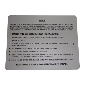 Starter Interlock Decal