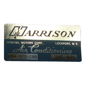 Air Conditioner Evaporator Box Decal