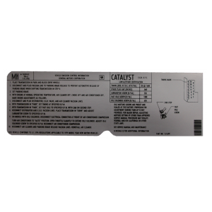 425 AT Emissions Decal