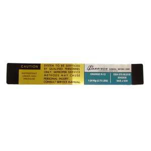 Air Conditioner Evaporator Box Decal