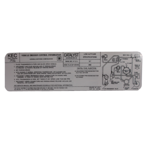4.1 Litre AT Emissions Decal