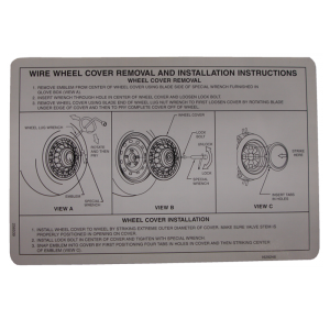 Wheel Cover Removal Decal