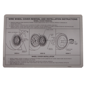 Wheel Cover Removal Decal