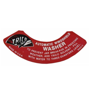 Windshield Washer Lid Decal (Trico)