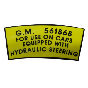 Power Steering Pump Pulley Decal