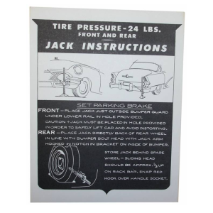 Jack Instructions Decal