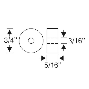 Rubber The Right Way - Rubber Washer - For Chrome Moldings To Body - Image 2