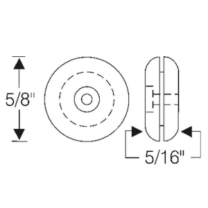 Rubber The Right Way - Grommet - Windshield Wiper Control Cable OR Gas Gauge Wire Through Rear Compartment Pan - Image 2