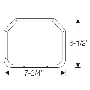 Fog Light Body Gasket - Without Notches