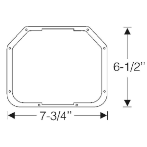 Fog Light Body Gasket - With Notches