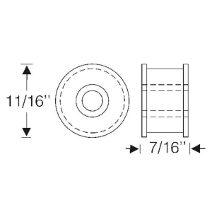 Metal sleeved grommet