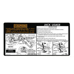 Jack Instructions Decal