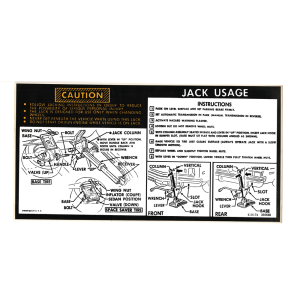 Jack Instructions Decal