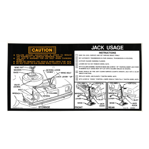 Jack Instructions Decal