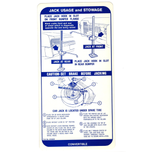 Jack Stowage And Use Decal