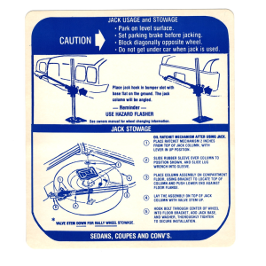 Jack Stowage And Use Decal