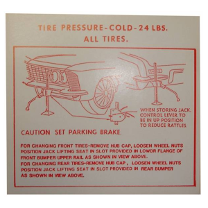 Jack Instructions Decal