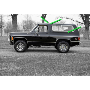 Removable Hardtop Weatherstrip Kit - 4 Piece