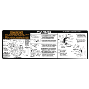 Jack Stowage And Use Decal