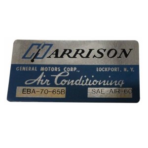 "Harrison" AC Evaporator Box Decal