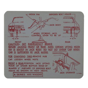 Jack Instructions Decal