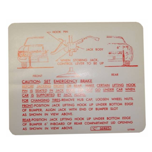 Jack Instructions Decal