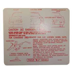 Jack Instructions Decal