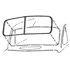 Windshield Seal - No Groove For Trim